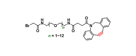 BrCH2CONH-PEGn-NHCO-DBCO